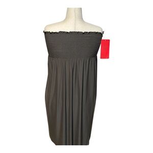 Magicsuit Strapless Smocked Cover-Up Dress New with Tag